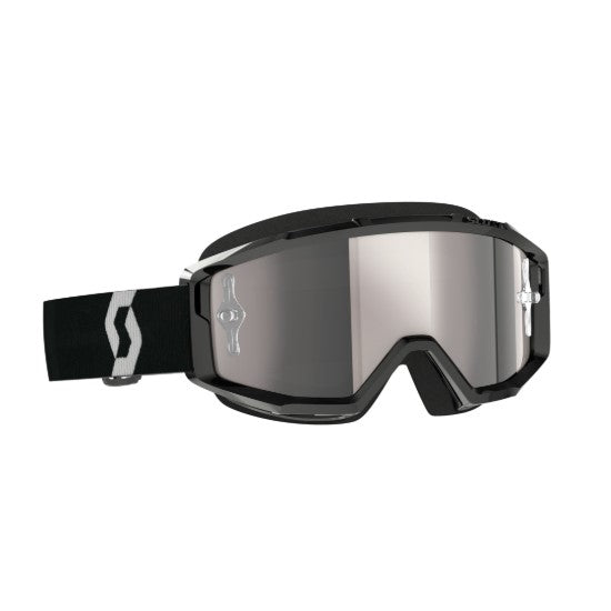 Scott Primal Goggles Black / White / Silver / Chrome Works  - FREE UK Shipping, FREE 365 Day Returns | Moto Central