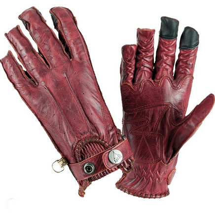 ByCity Second Skin Ladies Leather Gloves Garnet