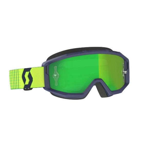 Scott Primal Goggles Blue / Yellow / Green / Chrome Works  - FREE UK Shipping, FREE 365 Day Returns | Moto Central