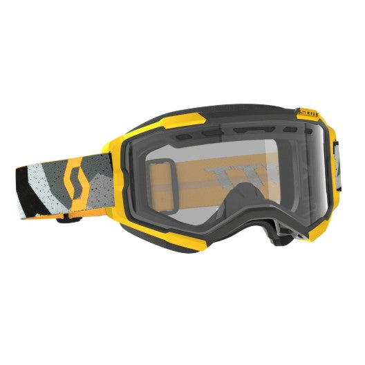 Scott Fury Enduro Goggles Camo Grey / Yellow / Clear  - FREE UK Shipping, FREE 365 Day Returns | Moto Central