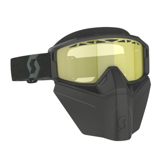 Scott Primal Safari Facemask Goggles Black / Yellow  - FREE UK Shipping, FREE 365 Day Returns | Moto Central