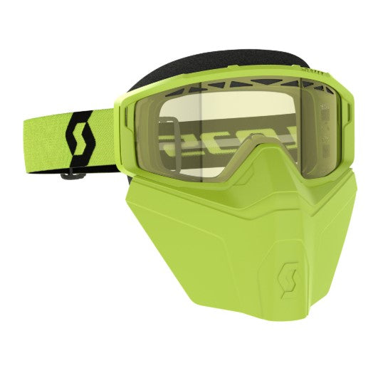 Scott Primal Safari Facemask Goggles Yellow / Black / Yellow  - FREE UK Shipping, FREE 365 Day Returns | Moto Central