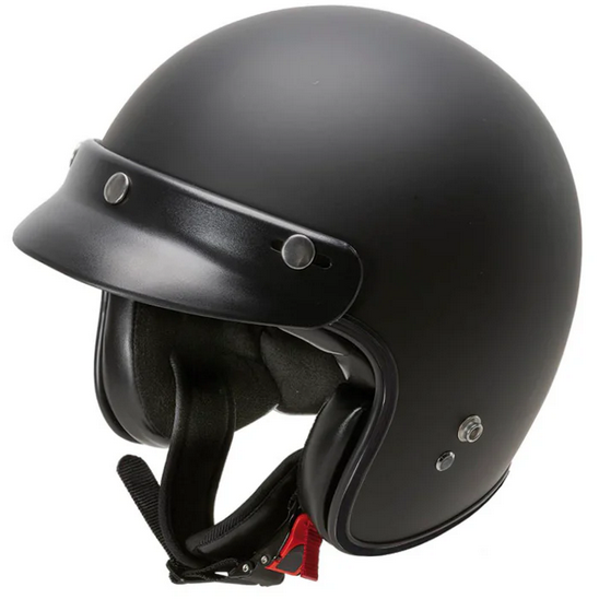 Garibaldi G02X Vintage Open Face Helmet Black