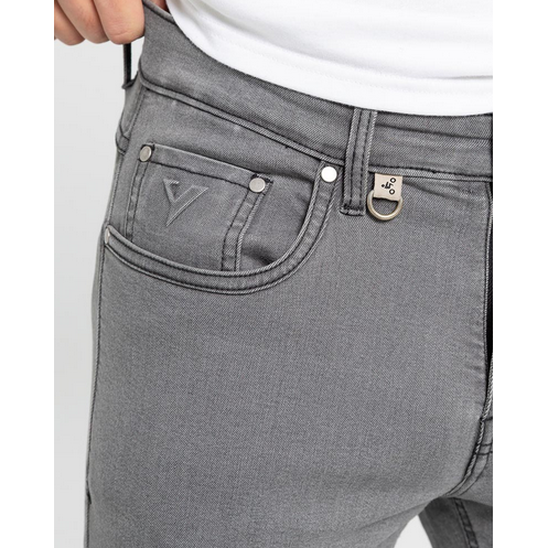 ByCity Bull Motorcycle Denim Jeans Grey