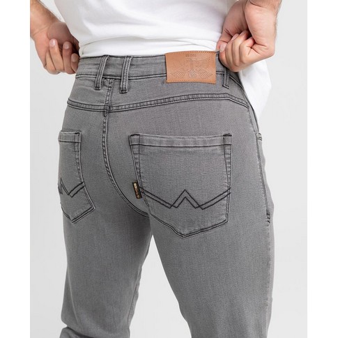 ByCity Bull Motorcycle Denim Jeans Grey