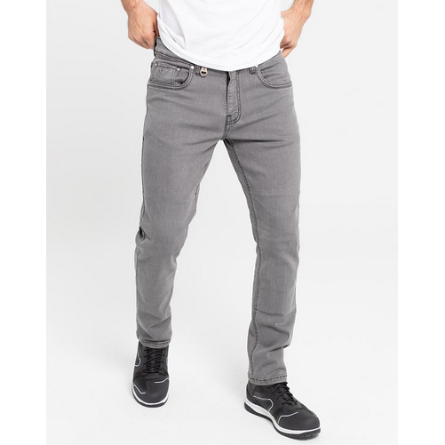 ByCity Bull Motorcycle Denim Jeans Grey