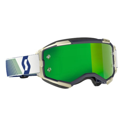 Scott Fury Goggles Blue / Green / Green / Chrome Works  - FREE UK Shipping, FREE 365 Day Returns | Moto Central