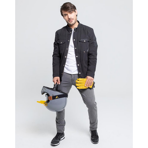 ByCity Bull Motorcycle Denim Jeans Grey