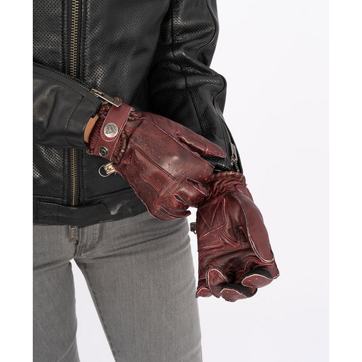 ByCity Second Skin Ladies Leather Gloves Garnet