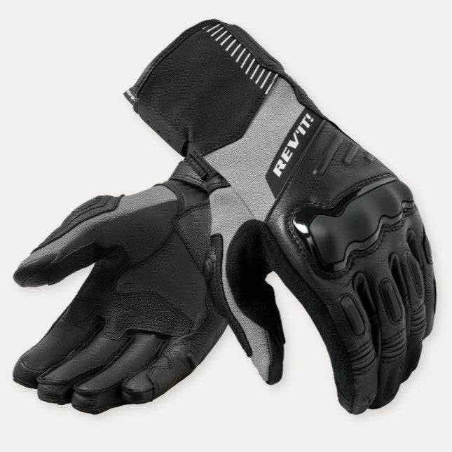 Revit Sand 5 H2O Leather Gloves Black