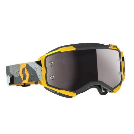 Scott Fury Goggles Camo Grey / Yellow / Silver / Chrome Works  - FREE UK Shipping, FREE 365 Day Returns | Moto Central