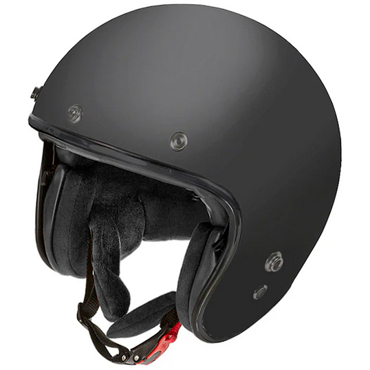 Garibaldi G02X Vintage Open Face Helmet Matt Black