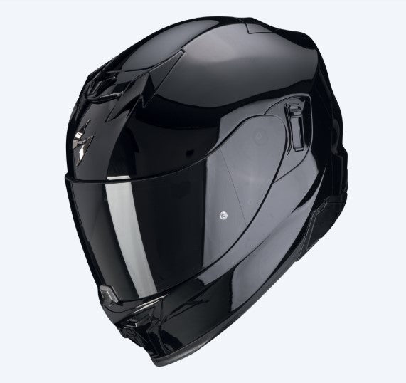 Scorpion Exo-491 Solid Full Face Helmet Black - FREE UK Shipping, FREE 365 Day Returns | Moto Central