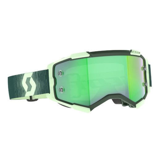 Scott Fury Goggles Dark Green / Mint Green / Green / Chrome Works  - FREE UK Shipping, FREE 365 Day Returns | Moto Central