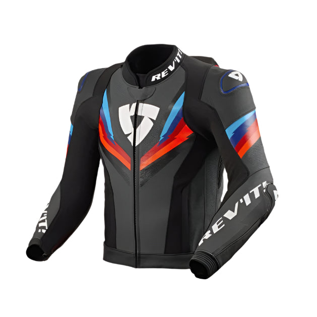 Revit Quantum 3 Pro Leather Jacket Black / Blue