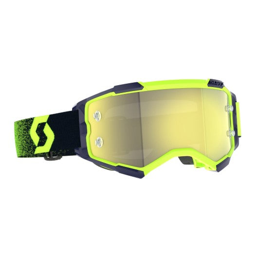 Scott Fury Goggles Neon Green / Neon Yellow / Yellow / Chrome Works  - FREE UK Shipping, FREE 365 Day Returns | Moto Central