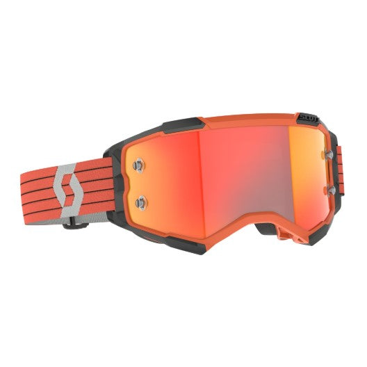 Scott Fury Goggles Orange / Grey / Orange / Chrome Works  - FREE UK Shipping, FREE 365 Day Returns | Moto Central