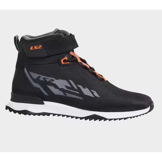 LS2 Acrux Short Boots Black / Hi-Viz Orange - FREE UK Shipping, FREE 365 Day Returns | Moto Central