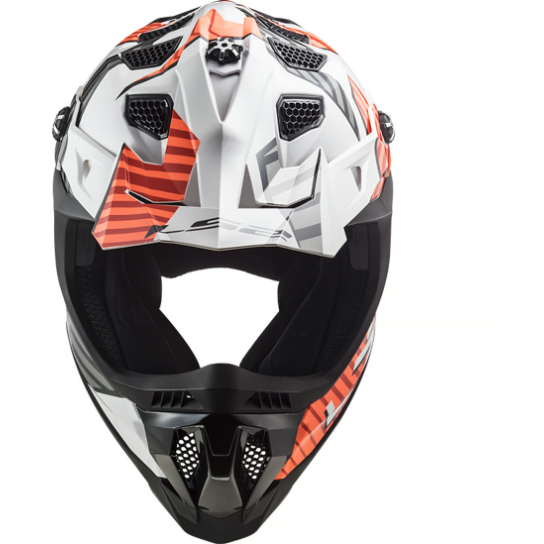 LS2 MX700 Subverter Evo Astro Motocross Helmet White / Orange