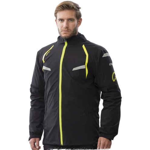 Dane Byge XPR-Tex Rain Over Jacket Black / Yellow