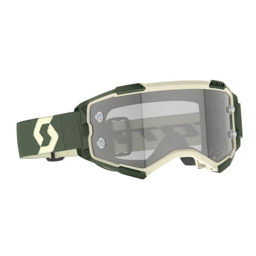 Scott Fury LS Goggles Kaki Green / Light Sensitive Grey Works  - FREE UK Shipping, FREE 365 Day Returns | Moto Central