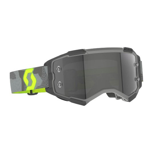 Scott Fury LS Goggles Light Grey / Neon Yellow / Light Sensitive Grey Works  - FREE UK Shipping, FREE 365 Day Returns | Moto Central