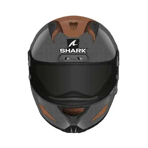 Shark Aeron Carbon Skin Carbon / Copper / Black  - FREE UK Shipping, FREE 365 Day Returns | Moto Central