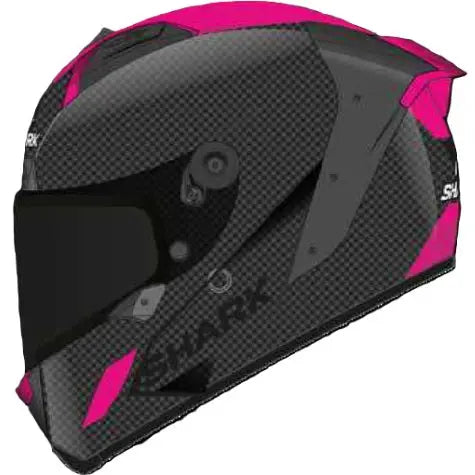 Shark Aeron Carbon Skin Carbon / Violet / Black  - FREE UK Shipping, FREE 365 Day Returns | Moto Central