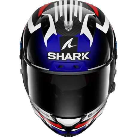 Shark Aeron-GP FIM Full Face Helmet Firstlap Carbon / Blue / Red / White - FREE UK Shipping, FREE 365 Day Returns | Moto Central