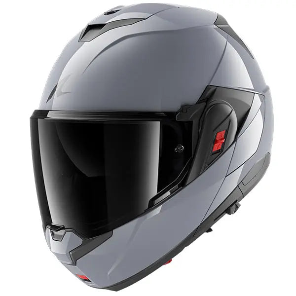 Shark OXO Flip Up Helmet Dark Shadow Silver - FREE UK Delivery, FREE 365 Returns Moto Central