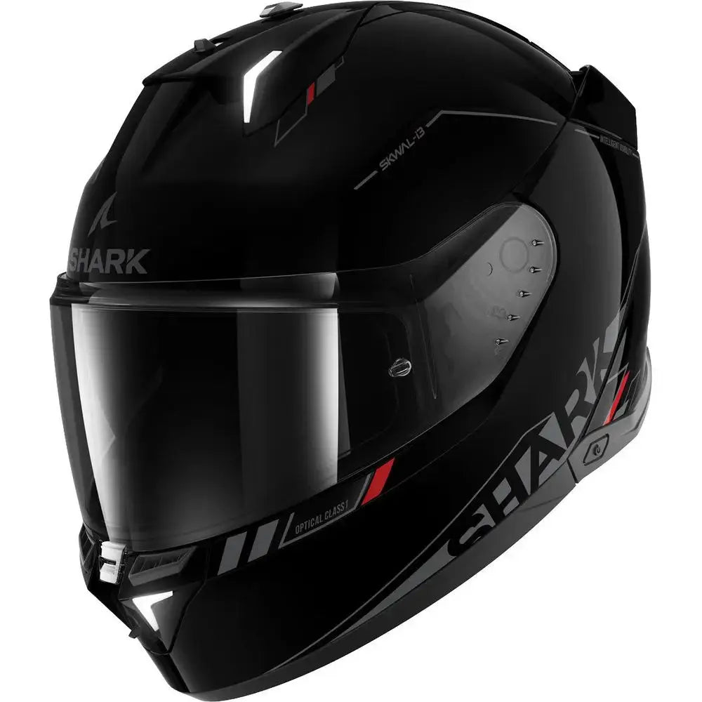 Shark Skwal i3 Full Face Helmet Blank SP Black / Anthracite / Red - FREE UK Shipping, FREE 365 Day Returns | Moto Central