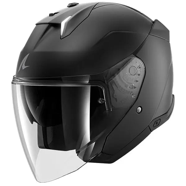 Shark Skwal i3 Jet Blank Matt Black - FREE UK Shipping, FREE 365 Day Returns | Moto Central