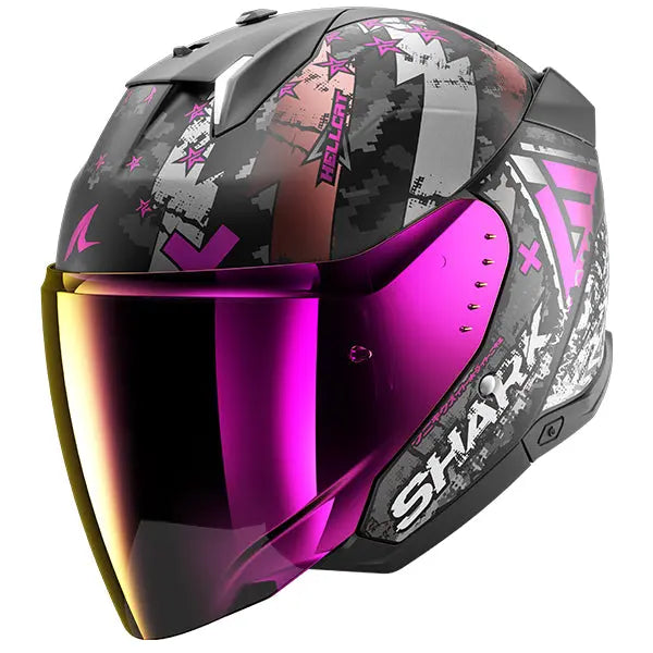 Shark Skwal i3 Jet Hellcat Black / Anthracite / Violet - FREE UK Shipping, FREE 365 Day Returns | Moto Central