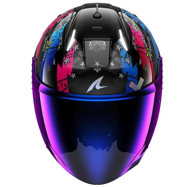 Shark Skwal i3 Jet Hellcat Black / White / Blue / Red - FREE UK Shipping, FREE 365 Day Returns | Moto Central