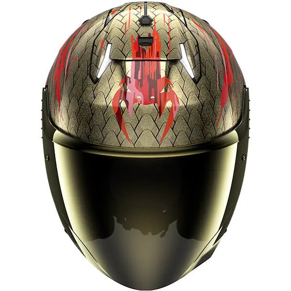 Shark Skwal i3 Jet Venum Black / Red / Gold - FREE UK Shipping, FREE 365 Day Returns | Moto Central