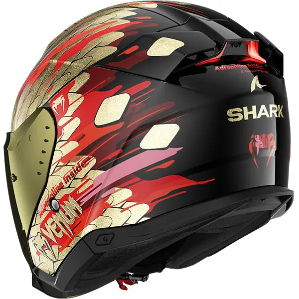 Shark Skwal i3 Jet Venum Black / Red / Gold - FREE UK Shipping, FREE 365 Day Returns | Moto Central