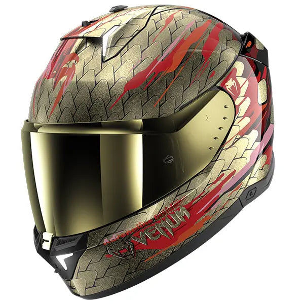 Shark Skwal i3 Full Face Helmet Venum Black / Red / Pearl - FREE UK Shipping, FREE 365 Day Returns | Moto Central