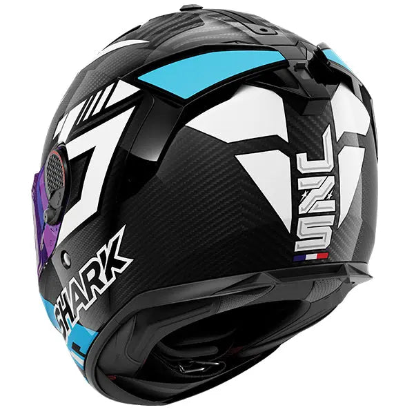 Shark Spartan GT PRO Carbon Zarco Carbon / White / Blue - FREE UK Shipping, FREE 365 Day Returns | Moto Central