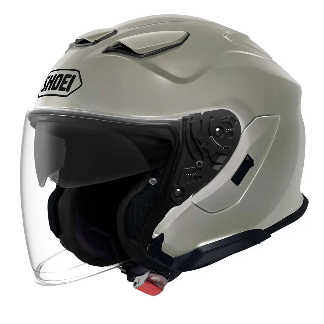 Shoei J-Cruise 3 Plain Chalk Grey FREE UK Delivery, FREE 365 Day Returns | Moto Central