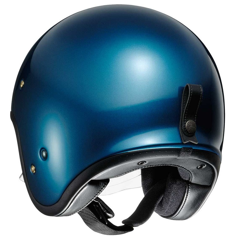 Shoei J.O Plain Open Face Helmet Laguna Blue - FREE UK Shipping, FREE 365 Day Returns | Moto Central