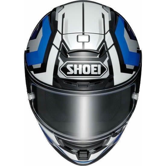 Shoei X Spirit 3 Brink TC-2 Full Face Helmet White / Blue / Black - FREE UK Shipping, FREE 365 Day Returns | Moto Central