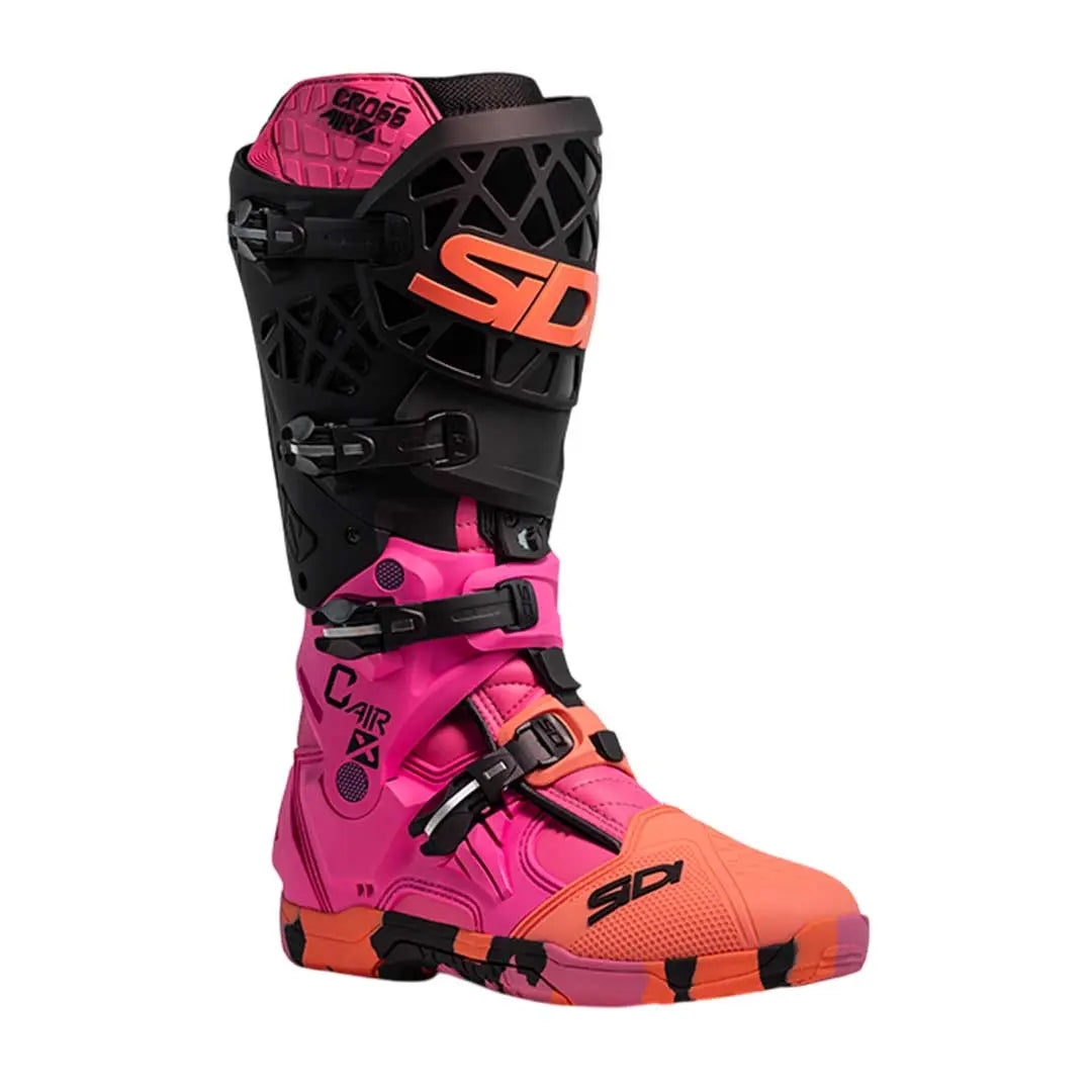 Sidi Crossair X CE Boots Messy Coral FREE UK Delivery, FREE 365 Day Returns | Moto Central