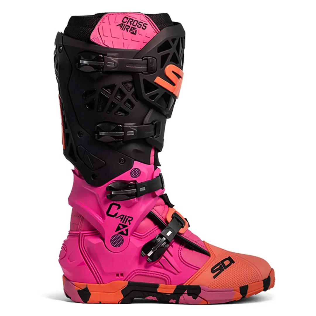 Sidi Crossair X CE Boots Messy Coral FREE UK Delivery, FREE 365 Day Returns | Moto Central