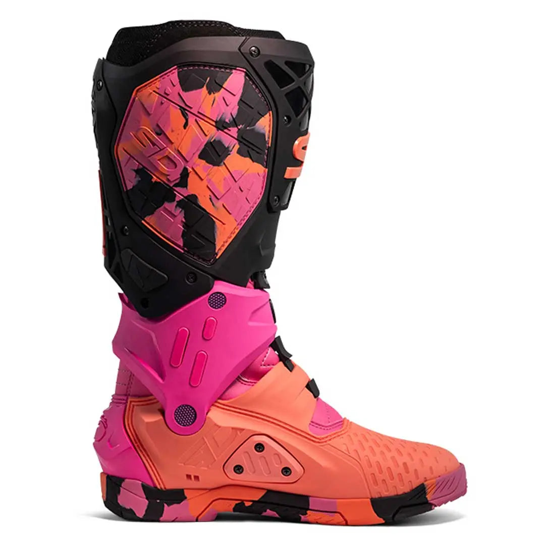 Sidi Crossair X CE Boots Messy Coral FREE UK Delivery, FREE 365 Day Returns | Moto Central