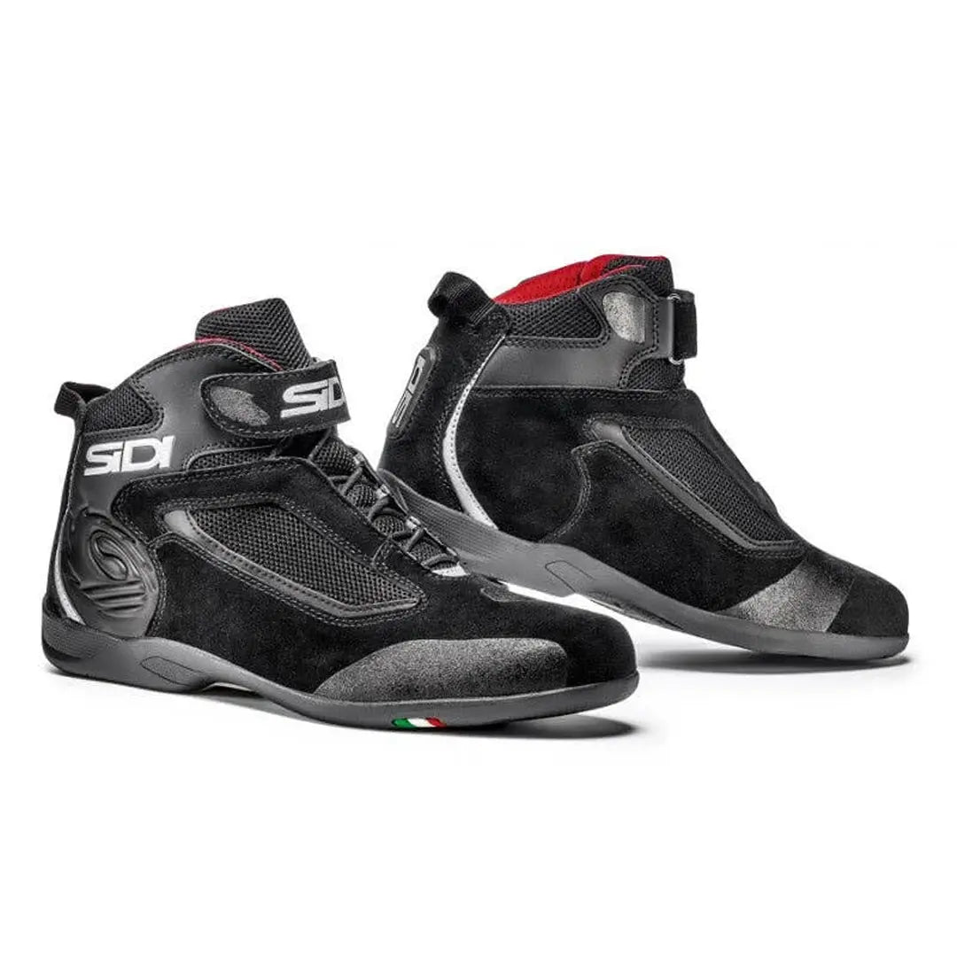 Sidi Gas Trainers Boots Black FREE UK Delivery, FREE 365 Day Returns | Moto Direct