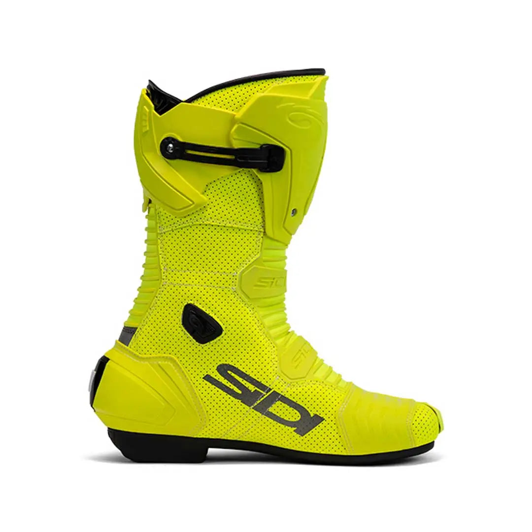 Sidi Mag 1 Air CE Boots Fluo Yellow FREE UK Delivery, FREE 365 Day Returns | Moto Central