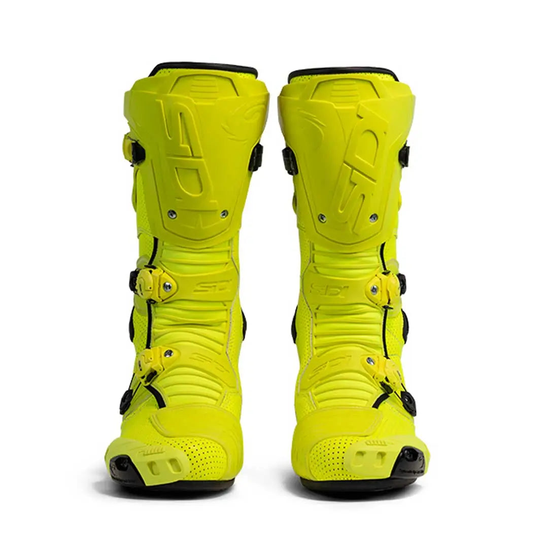 Sidi Mag 1 Air CE Boots Fluo Yellow FREE UK Delivery, FREE 365 Day Returns | Moto Central