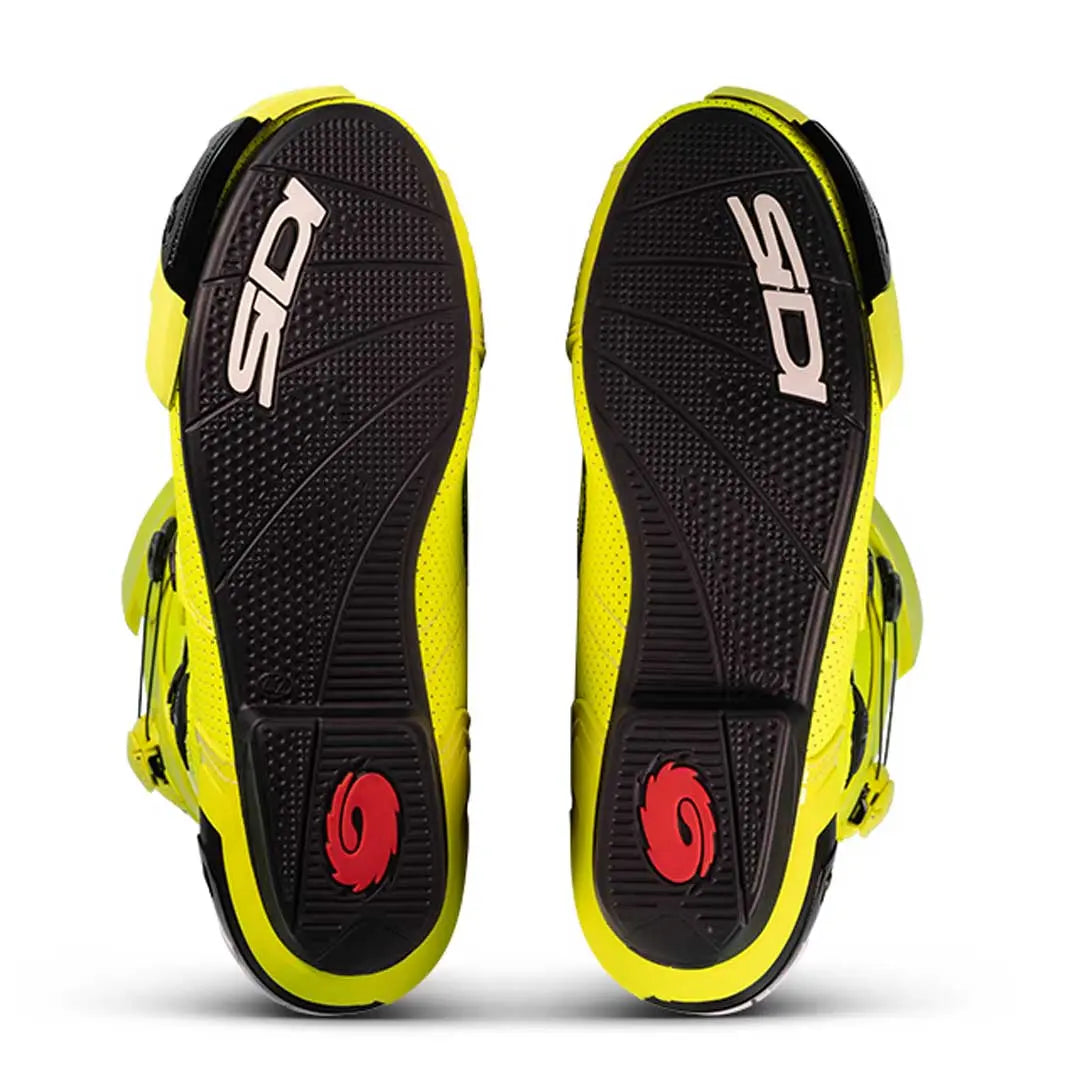 Sidi Mag 1 Air CE Boots Fluo Yellow FREE UK Delivery, FREE 365 Day Returns | Moto Central