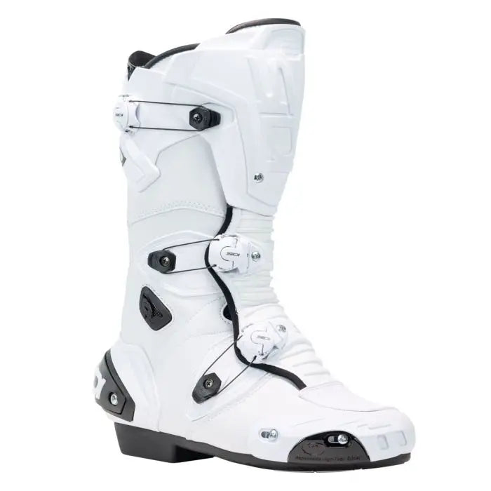 Sidi Mag 1 CE Boots White / White FREE UK Delivery FREE 365 Day Returns | Moto Central