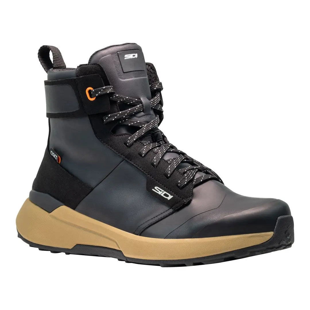 Sidi Nucleus High Waterproof CE Short Boots Black / Tan - FREE UK Shipping, FREE 365 Day Returns | Moto Central